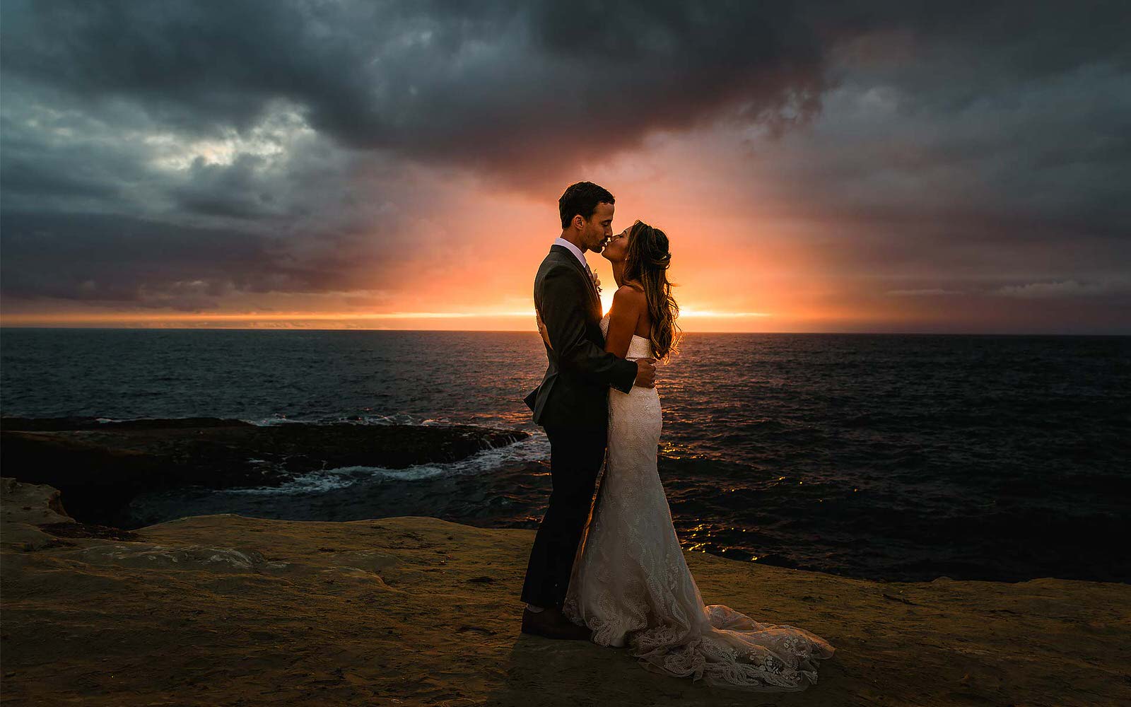 Love Story Photography Sunset Beach Wedding